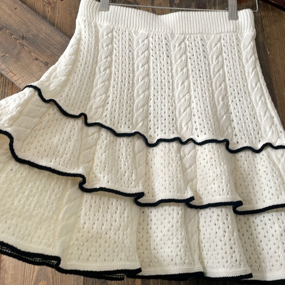 JOIE Tanya Mixed Stitched Skirt - Picture 6 of 11